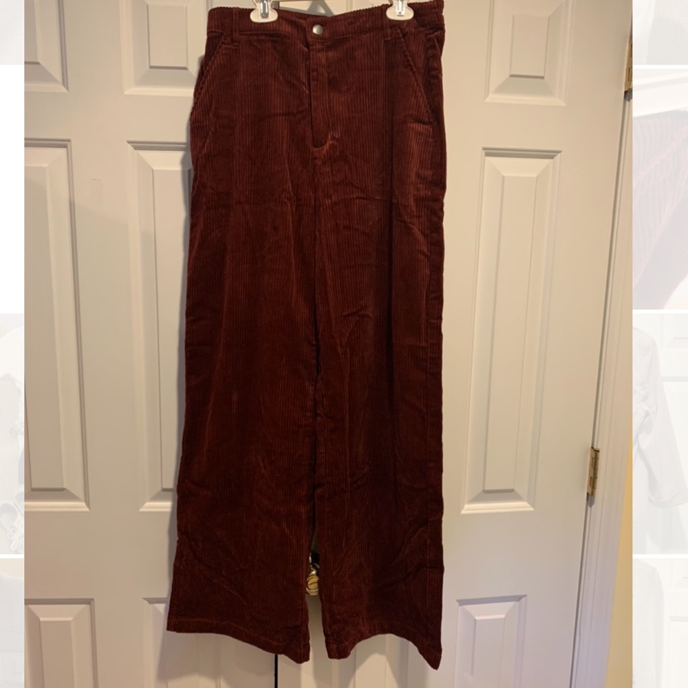 Red corduroy pants